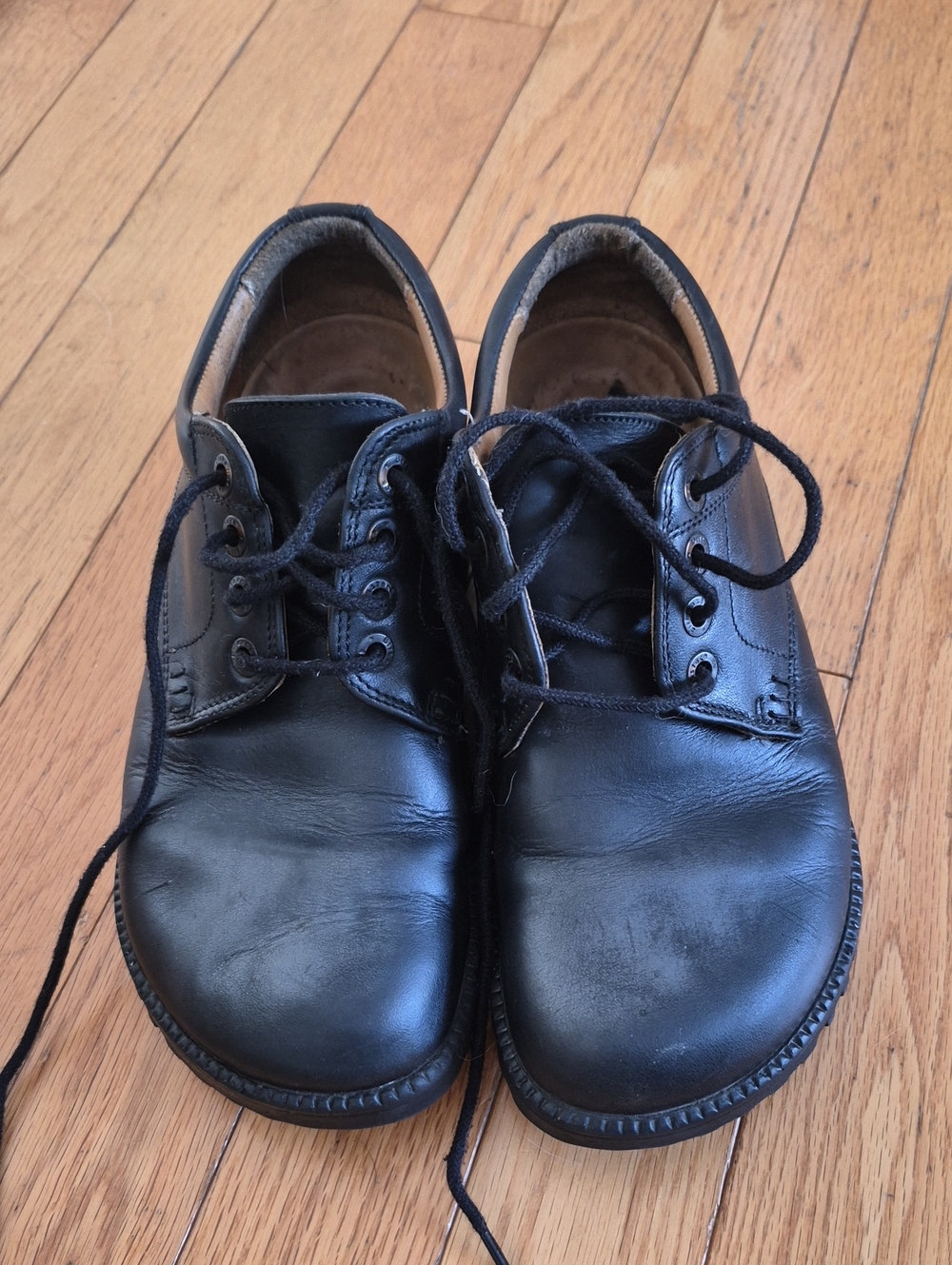 Vintage Birkenstock Professional Black Leather Lace Up Oxfords EU 37 US 6.5
